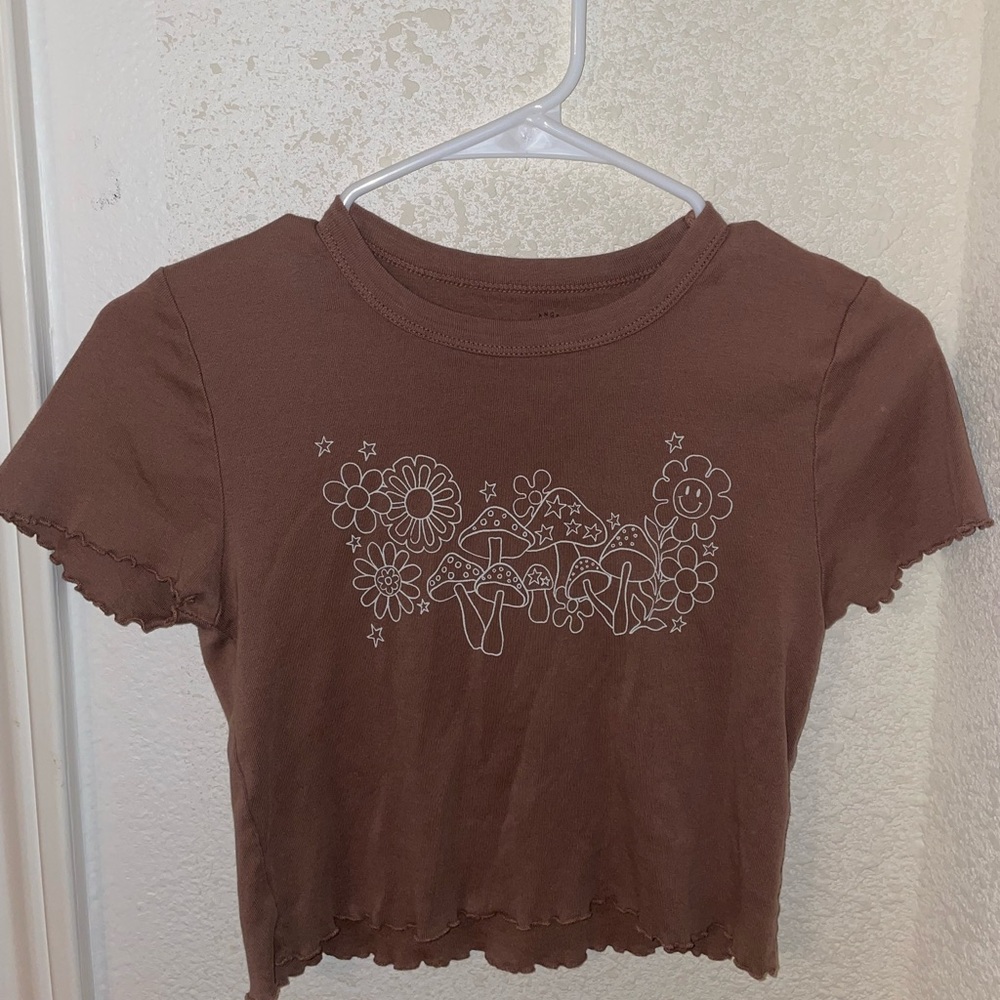 PACSUN MUSHROOM BABY TEE